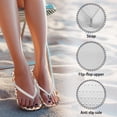 thumbnail image 6 of POLERO Corgi Shower Flip Flops Women Sturdy and Cozy Toe Strap Non Slip Womens Sandals Comfortable, 6 of 7