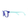 thumbnail image 3 of Kids Soft TR90 Plastic Rectangle Blue Light Filtering Computer Glasses Navy Blue, 3 of 4