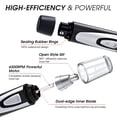 thumbnail image 4 of Ear and Nose Hair Trimmer Clipper - Professional Painless Eyebrow & Facial Hair Trimmer for Men Women, Battery-Operated Trimmer with IPX7 Waterproof, Dual Edge Blades for Easy Cleansing Black, 4 of 6