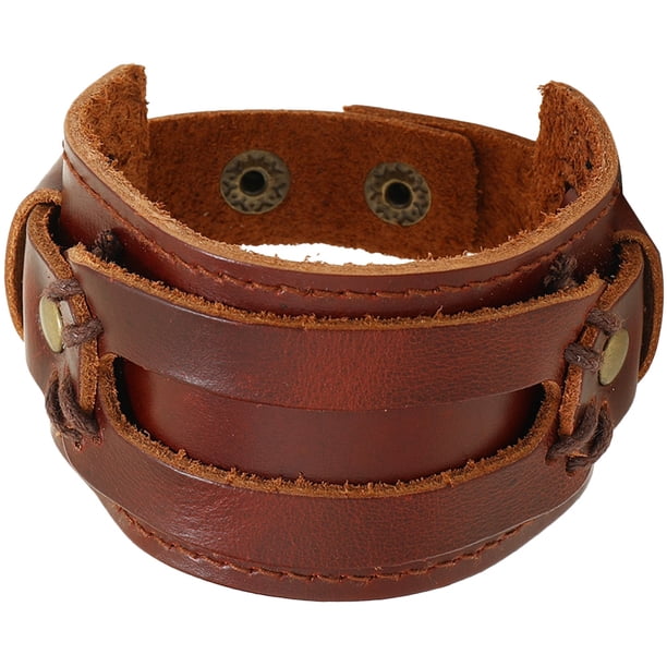 Pulsera de cuero, pulsera africana, pulsera vintage, joyería personalizada para hombres y mujeres.