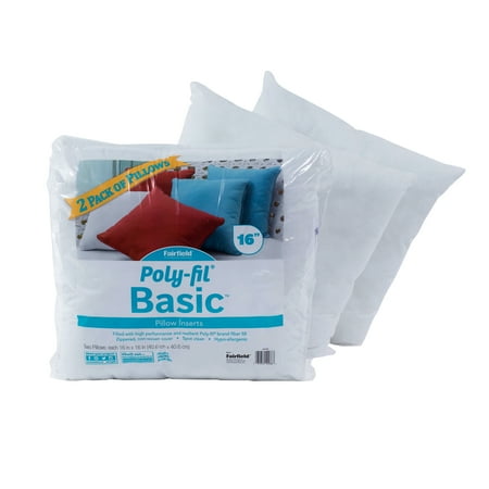 PolyFil Basic Pillow Insert 40 X 40 Pack Of 40 Walmart Enchanting 16x16 Pillow Insert Walmart PolyFil Basic Pillow Insert 40 X 40 Pack Of 40 Walmart Enchanting 16x16 Pillow Insert Walmart