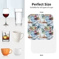 thumbnail image 6 of Fuzoiu Watercolor Sailboat Print Leather Coasters Set,Drink Coasters Set of 4,for Tabletop Protection, Durable PVC Coasters,Home Décor and Housewarming Gift-Square, 6 of 6