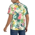 thumbnail image 2 of Fotbe Tropical Flowers Baseball Jersey Shirt for Men and Women, Casual Short Sleeves Button Down T-Shirt-Medium, 2 of 9
