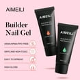 thumbnail image 4 of AIMEILI Poly Nail Extension Gel  Hema Free Poly Nail Enhancement Nail Art Design DIY Salon Nail At Home Gift for Women Nail Gel - 067, 4 of 5