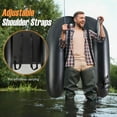 thumbnail image 5 of Professional Grade Inflatable Fishing Float Tube 350lbs Limit, Comes with Essential Accessories Including Rod Holder, Fish Ruler, Pump and Multiple Storage Options, Black, 5 of 6