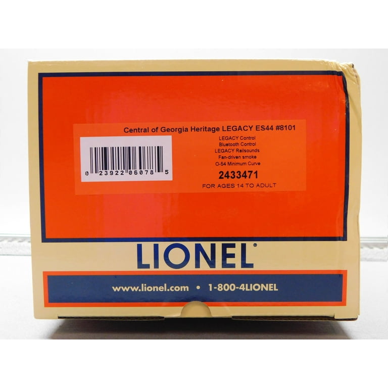 LIONEL BTO CENTRAL OF GEORGIA LEGACY ES44 DIESEL LOCOMOTIVE O