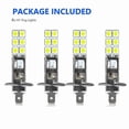 thumbnail image 3 of Kit de 4 faros LED H1 6000k superblancos de 80w, luz antiniebla de conducción, 3 of 5