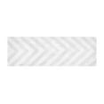 thumbnail image 3 of Better Trends Long Runner Bathroom Rug Extra Soft Non-Slip Bath Mat Water Absorbent 100% Cotton Washable Mat 20" x 60" White Hugo Collection, 3 of 6