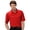 Venetian Red, variant on Monterey Club Men's Micro Link Texture Solid Golf Polo Shirt #1066