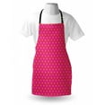 thumbnail image 4 of Pink and Orange Apron, Warm Colored Polka Dots Pattern Traditional Design Abstract Shapes, Unisex Kitchen Bib with Adjustable Neck for Cooking Gardening, Adult Size, Pink and Orange, by Ambesonne, 4 of 4