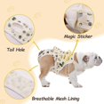 thumbnail image 2 of Dog Hygiene Briefs With Suspenders, Male And Female Dogs Adjustable Pet Briefs Diapers, French Bulldog Physiological Pants Cotton Jumpsuit Bri, 2 of 5