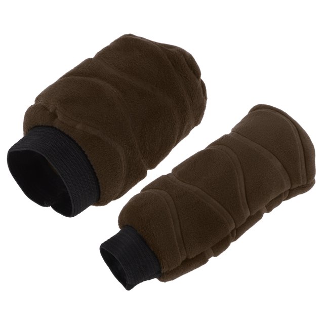 Protector de pomo de cambio de coche universal Unique Bargains, cubierta de pomo de cambio, cubierta de freno de mano, cubierta de pomo de cambio de felpa marrón