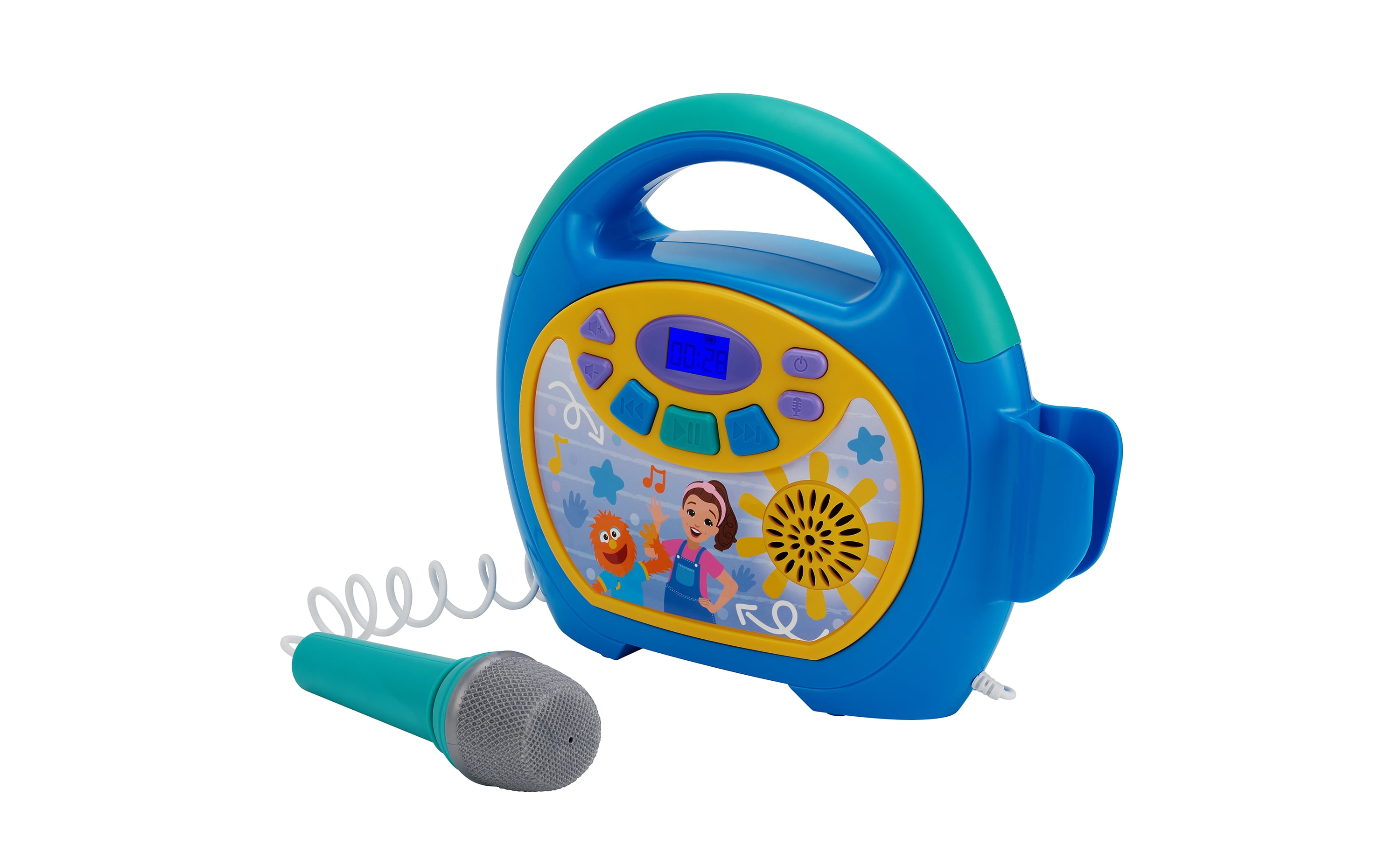 Ms. Rachel Kids Sing-Along MP3 Player with USB Port, LCD Display, and Kid-Friendly Controls