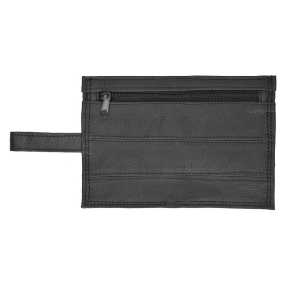 Genuine Leather Travel Money Pouch with Belt Loop #516