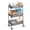 Gray, variant on Sybels 3-Tier Rolling Cart with Locking Wheels, Heavy Duty Metal Utility Organizer for Kitchen, Bathroom & Office, White