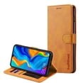 thumbnail image 1 of Huawei P30 Brown Genuine SupRShield Wallet Leather Flip Stand Magnetic Case Cover, 1 of 1