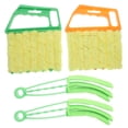 thumbnail image 1 of KAKOWELY window seal cleaner 1 Set Window Blind Cleaner Tool Blind Cleaner Duster Tool 7 Finger Dusting Brush Handheld Mini Duster Brush For Air Conditioner Blinds Fan Housekeeping Car Vent, 1 of 5