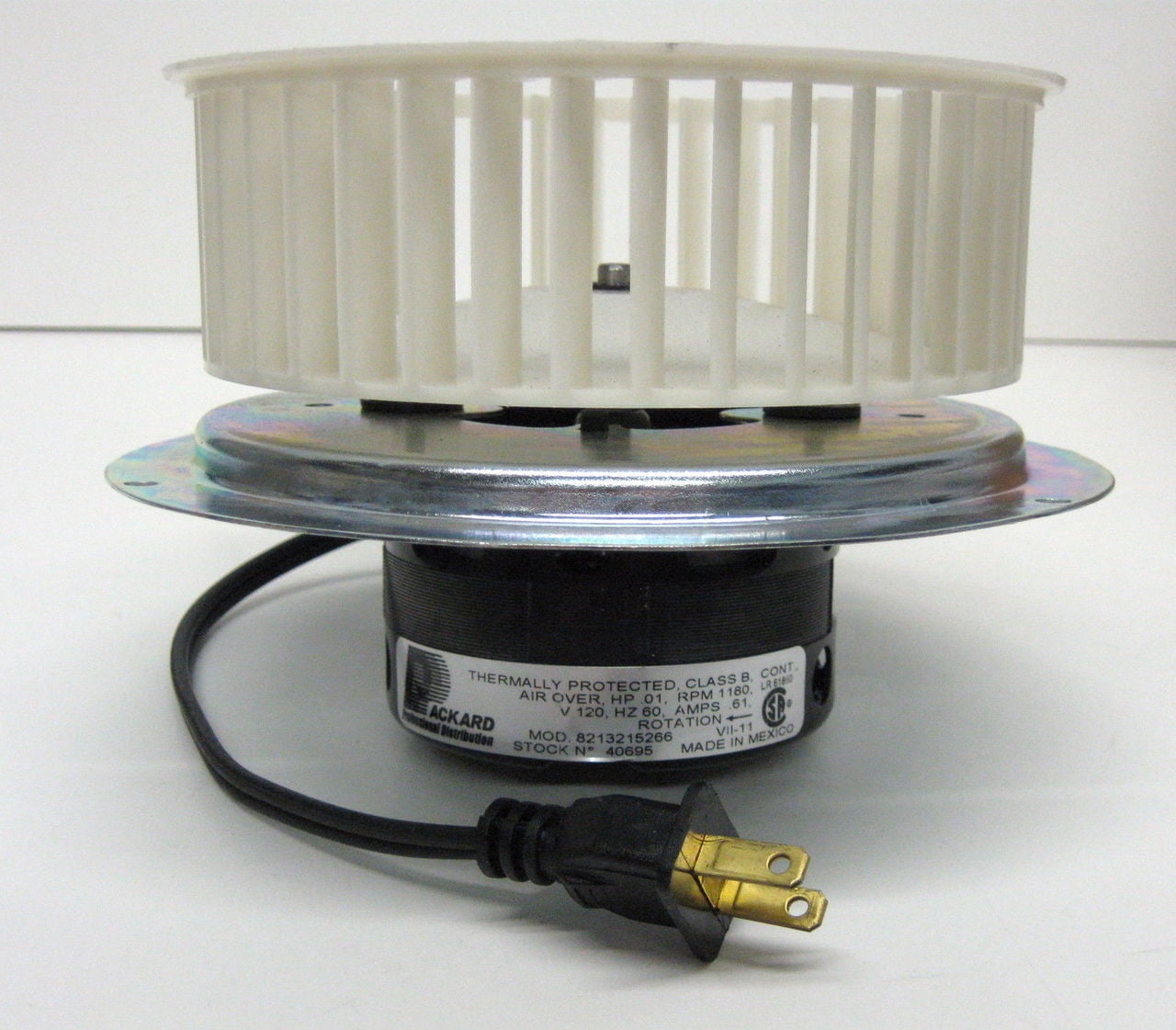 Packard 40695 40695 Vent Bath Fan Motor & Blower Wheel for 0695B000