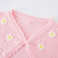 thumbnail image 5 of Fesfesfes Little Girls Sweaters Size 5-6 Years Comfortable Solid Color Cutout Cardigan Sweaters Long Sleeve Button-Up Knitted Sweaters Spring and Fall Cute Clothes, 5 of 6