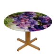 thumbnail image 3 of HAOXIT  Round Tablecloth,Hand Drawn Ripe Red Grapesgreen Leaf Washable Tablecloth Protector for Dining Table, Buffet Parties and Camping 54-58, 3 of 8