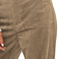 thumbnail image 4 of ZAFUL Women's Vintage High Rise Straight Leg Corduroy Pants Trouser Tan S, 4 of 6