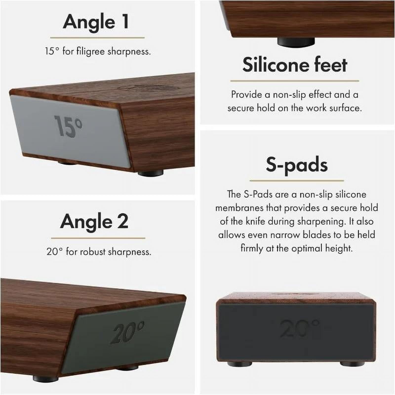 1 Set, Rolling Knife Sharpener, Fixed Angle Knife Sharpener, System Kit With Tumbler Diamond Grinding Stone, Grinding Apparatus With 15 And 20 Degrees, Kitchen Supplies