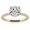 Yellow, variant on Elegant Moissanite Simple Solitaire Ring for Women