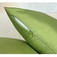 thumbnail image 7 of Aiking Home 12x24 Inches Faux Silk Rectangular Throw Pillow Cover, Zipper Closure, Green (Set of 2), 7 of 7