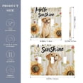 thumbnail image 3 of Dailycode Light Switch Plate Covers 2 Gang Wall Plate Plastics Outlet Covers for Kitchen Home Office Decor Hello Sunflower Dog, 3 of 8
