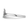 thumbnail image 4 of Diamond Sterling Silver Rhodium Butterfly Ring, 4 of 5
