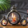 thumbnail image 2 of MAIMAI-decoraciones navideñas para ventanas, luz nórdica Vintage en blanco y negro, decoración navideña personalizada, Mini luz de mesa redonda colgante, 2 of 4