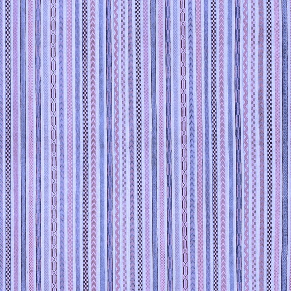 Ahgly Company Indoor Square Abstract Blue Modern Area Rugs, 4' Square