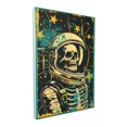 thumbnail image 2 of 12x18 inch Canvas Frameless Painting Wall Art Skeleton Astronaut,Bar,Man Cave,Studio Wall Art Decorative Paintings,Retro Skeleton Astronaut Modern Style Poster Prints,For Hotels,Man Cave,Bar, 2 of 6