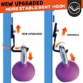 thumbnail image 4 of ULIBERMAGNET New Upgraded Large Magnetic Hooks,Strong Heavy Duty Magnet Hooks for Power Drill,Broom,Garden Tools, Pegboard, Garage, Workshop,Hardware, 2 Pack Magnet Storage Holder for Hanging(Black), 4 of 10