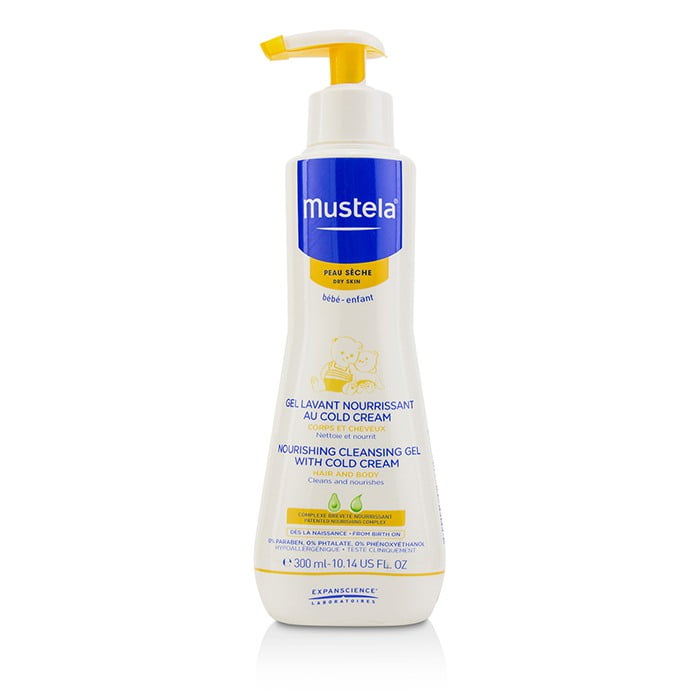 mustela nourishing cleansing gel with cold cream