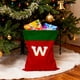 thumbnail image 5 of Bolsa de regalo navideña con cordón, 26 letras, poliéster rojo, 30 x 38 cm | Bolsa reutilizable para dulces navideños, pequeña bolsa para envolver regalos, organizador de decoración festiva, 5 of 6