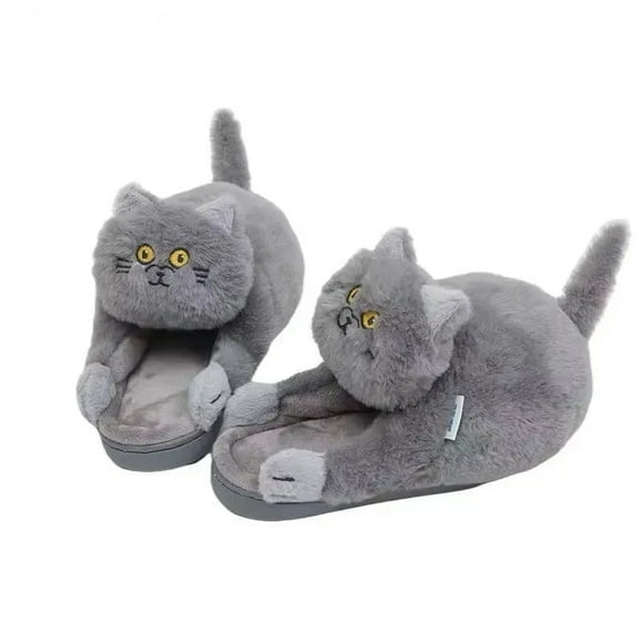 RWJDXD RWJDXD Hug Cat Unisex Men Slippers Designer 2022 Spring Couples Crazzy Indoor Fluffy Shoes Slipper Funny Men‘s Womens Cute Cat Slippers