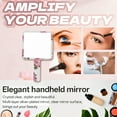 thumbnail image 5 of RAGUPEL Hand Mirrors with Handle,Square Shape Mirror 6.3"*3.5"*0.2" Hand Held Mirror,Aluminum Mirror Hand Held Mirrors with Handle,Style3, 5 of 7