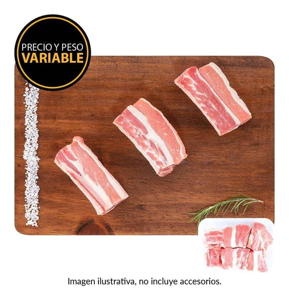Costilla cargada de res para cocer por kg  peso aprox por charola 900 a 1000 g