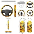 thumbnail image 5 of KUIFORTI Horse Print Car Seat Covers Full Set 13 Piece Car Seat Cover Steering Wheel Cover Seat belt Cover Pad Keychain Lipstick Portable Car Cup Coasters Car Garbage Bag Rear View Mirror Cover, 5 of 7