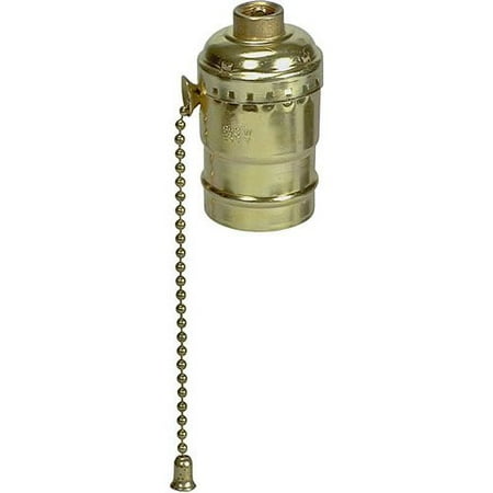 UPC 082901311867 product image for Ace 31186 Brass Finish Pull Chain Light Socket Lampholder 600W 250V | upcitemdb.com