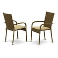 thumbnail image 5 of East West Furniture Jubi 7-piece Metal Patio Dining Set with Cushion in Brown, 5 of 10