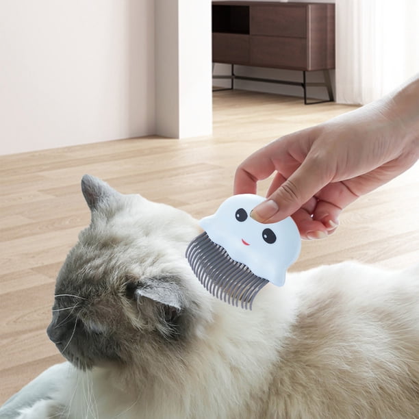 Peine de cepillo para perros para muda | Cerdas de gel de sílice suave | Peine portátil para mascotas | Desprendimiento y desprendimiento para perros, gatos, conejos | Agujas de masaje suaves