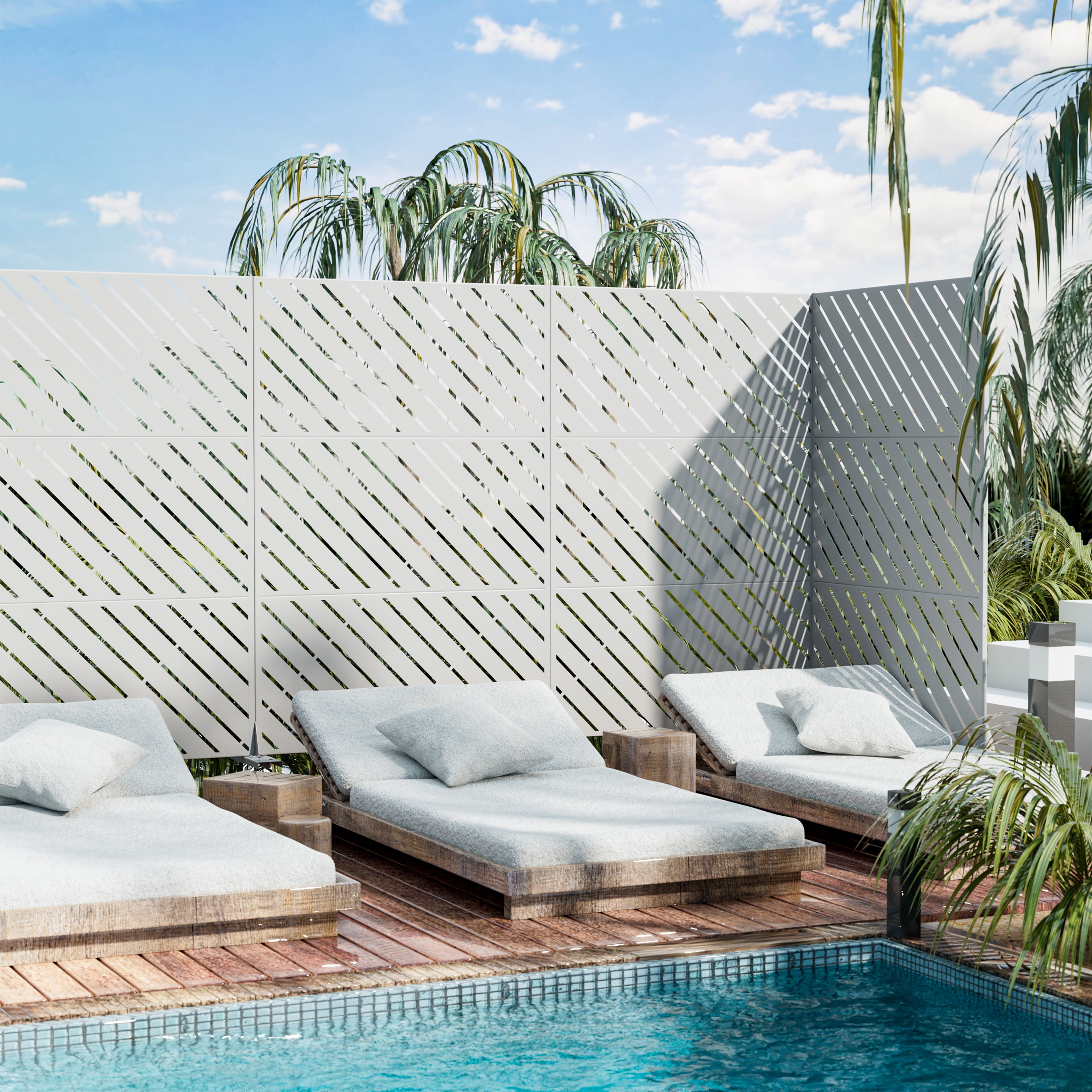 Privacy Metal Screen Fence Panel