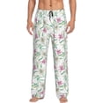 thumbnail image 2 of Kdxio Lilies Flowers Print Men's Sleep Pajama Pant Lounge Pants with Pockets, 2 of 8