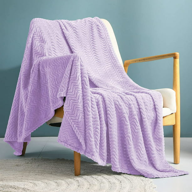 Exclusivo Mezcla Large Flannel Fleece Throw Blanket, 50x70 Inches Soft ...