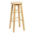 thumbnail image 3 of PJ Wood Classic Round Seat 29" Kitchen Counter Stools, Natural (Set of 10), 3 of 9