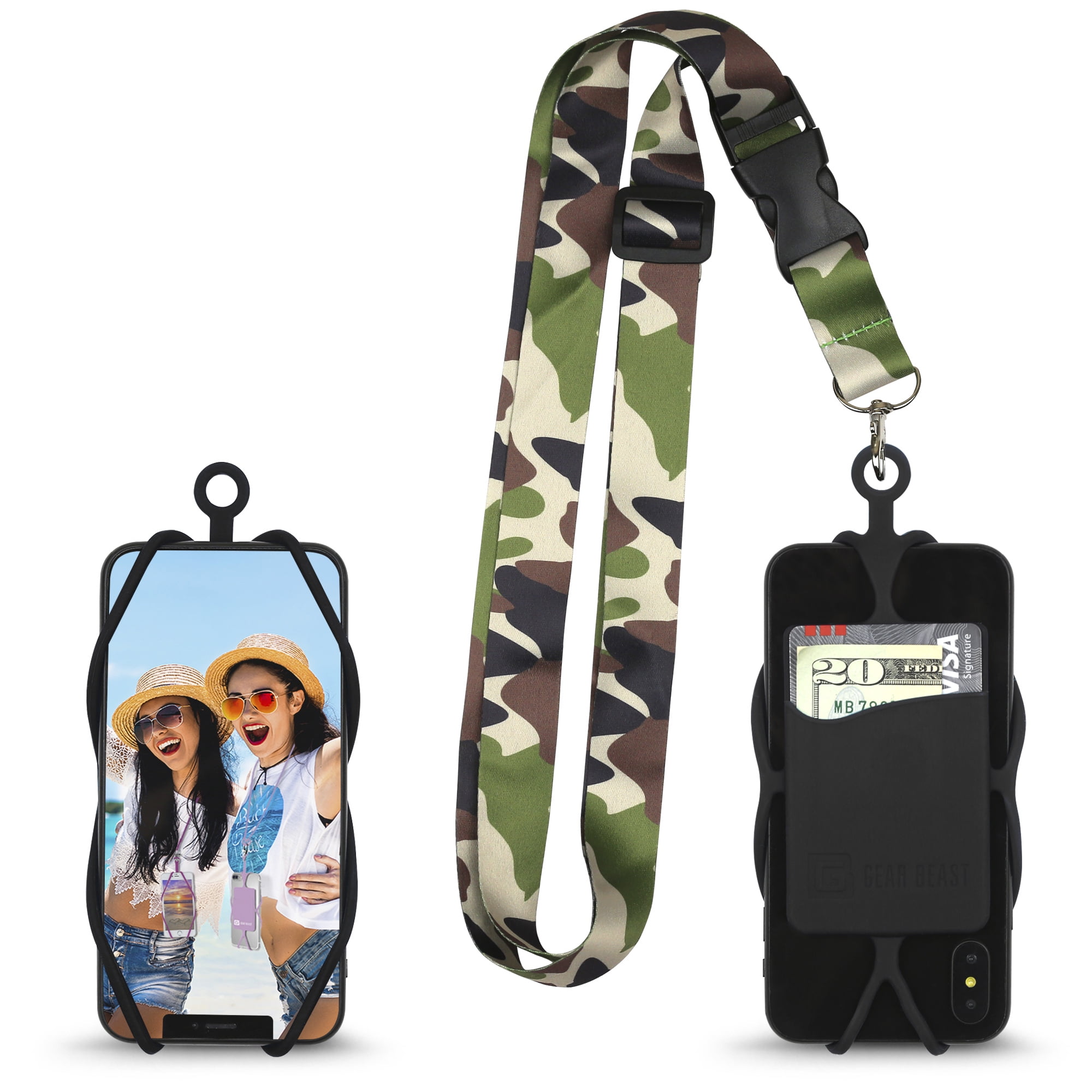 Gear Beast Universal Crossbody Pocket Cell Phone Lanyard Compatible
