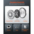 thumbnail image 3 of VEVOR Kit d'Embrayage avec Volant, Kit d'Embrayage OEM Robuste, Kit de Remplacement de Transmission OEM Compatible avec Audi A3 (8P1), A3 Convertible (8P7), A3 Sportback (8PA) 2004-2010, 3 of 9