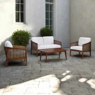 Nathan James Freya Bohemian 4-Piece Outdoor Patio Furniture Set